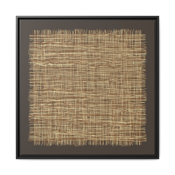 Woven Rhythm Wall Art - A Study in Texture & Stillness (Framed)