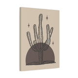 Desert Stillness Cactus Wall Art – Neutral Desert Botanical Print