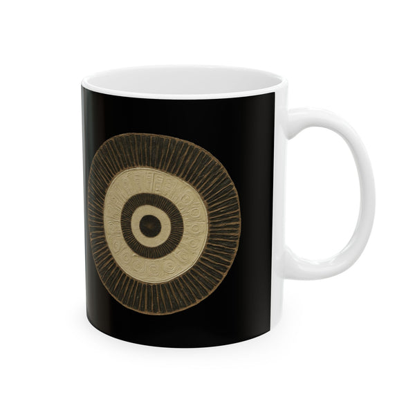 Centered Terrain - Morning Orbit Black Mug