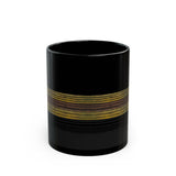 Earthbound Lines Black Ceramic Mug