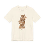 Abstract Ceramic Vase Art Tee — Minimalist Brown Pottery Graphic T-Shirt