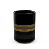 Earthbound Lines Black Ceramic Mug