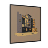 Earthbound Streets Print  - Desert Dwelling (Framed)