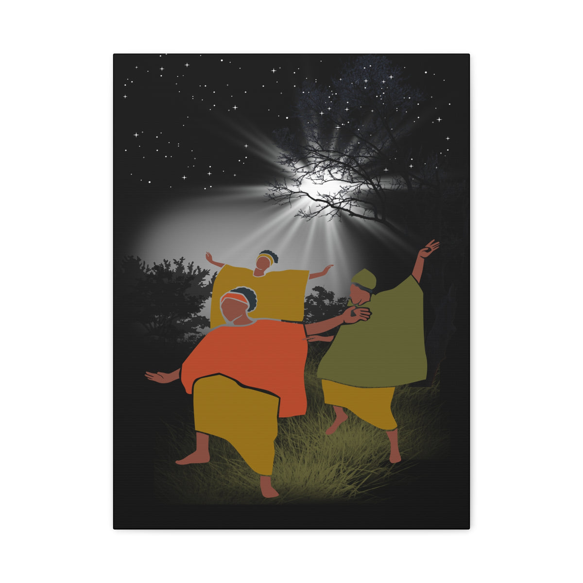 Moon Dance Matte Canvas Print