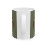 Mountain River Sunset Ceramic Mug — Rustic Mountain Landscape (11oz & 15oz)