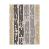 Abstract Neutral Striped Canvas Wall Art — Modern Beige Gray Vertical Texture