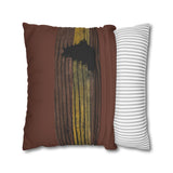 Earthbound Lines Rustic Pillowcase