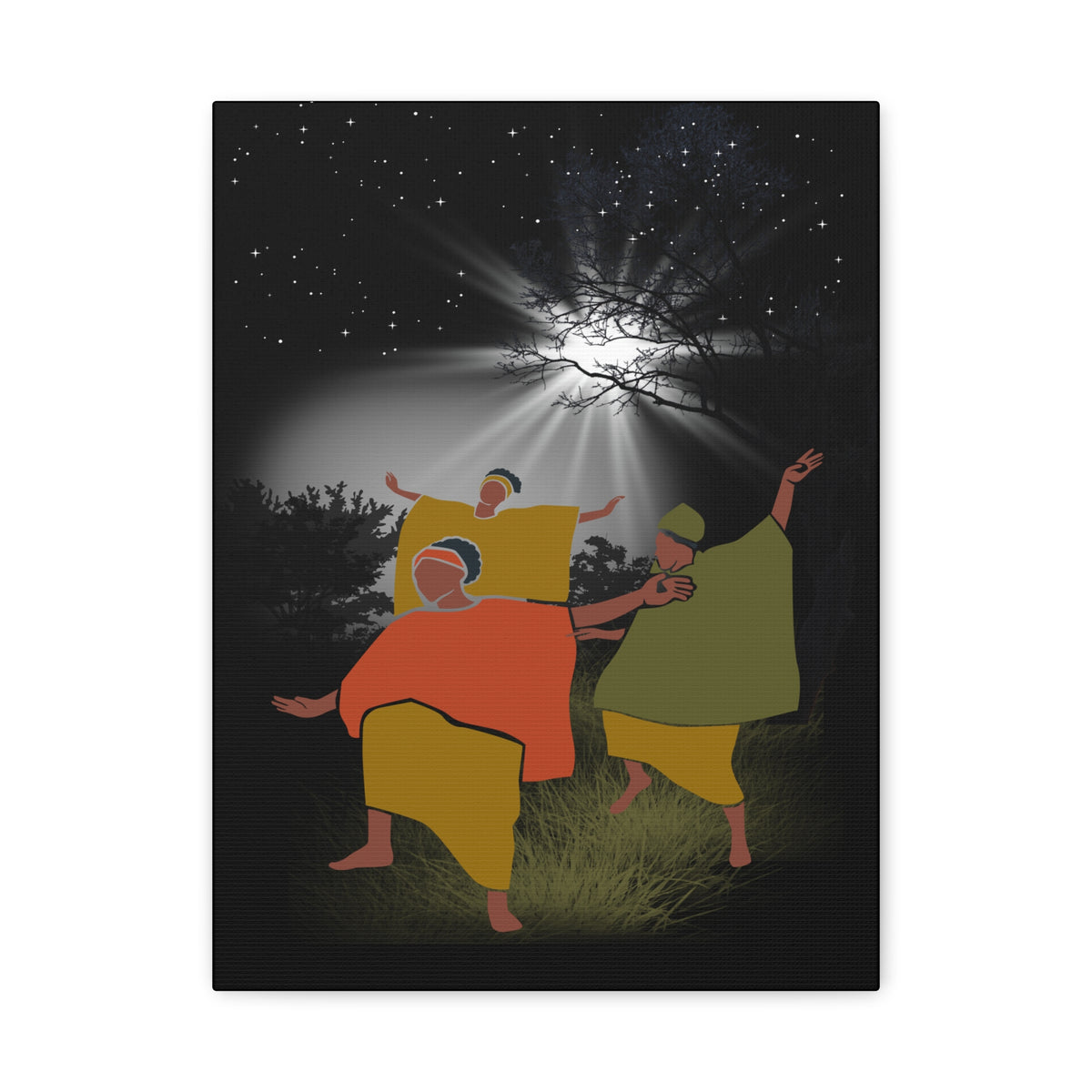 Moon Dance Matte Canvas Print