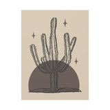 Desert Stillness Cactus Wall Art – Neutral Desert Botanical Print