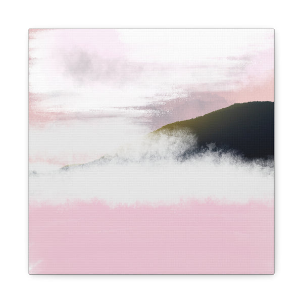 Blush Horizon Matte Canvas Wall Art - Stretched 1.25"