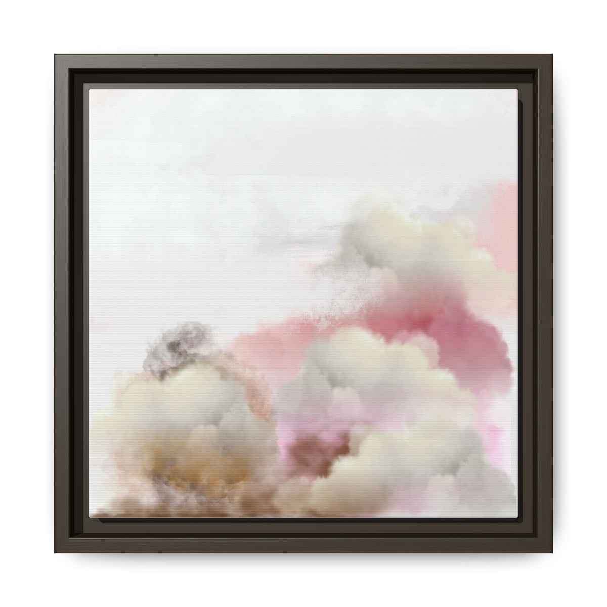 Cloud Bloom Framed Canvas Print