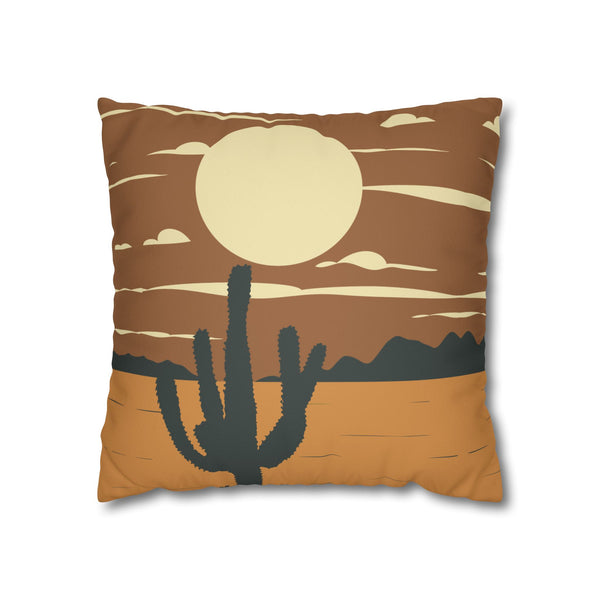 Desert Sunset Cactus Pillowcase