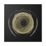 Earth Core Matte  Wall Art — Black (Framed)