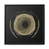 Earth Core Matte  Wall Art — Black (Framed)