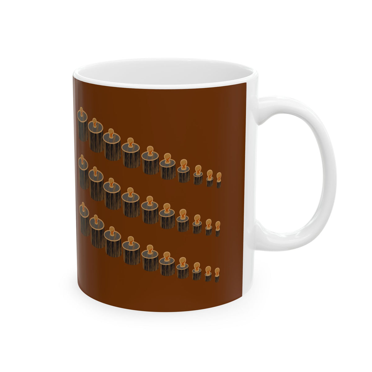 Gathered Rhythm Earth-Tone Mug
