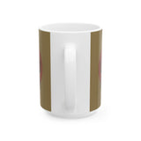 Scarab Beetle Ceramic Mug — Retro Bug Illustration Coffee Cup (11oz, 15oz)