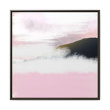 Blush Horizon Framed Matte Canvas