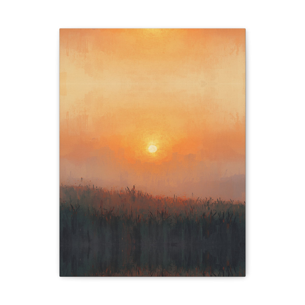 Sunrise Mist Matte Canvas Art