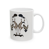 Gathering in Stillness White Ceramic Mug