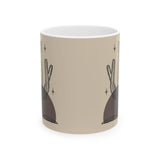 Desert Stillness Cactus Mug – Neutral Botanical Ceramic Cup