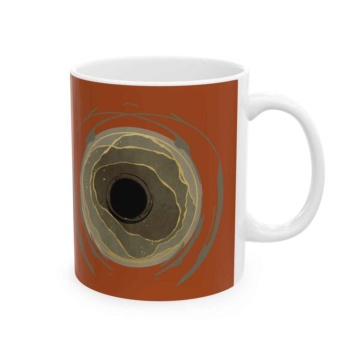 Earth Core - Earthy Brown Ceramic Coffee Cup