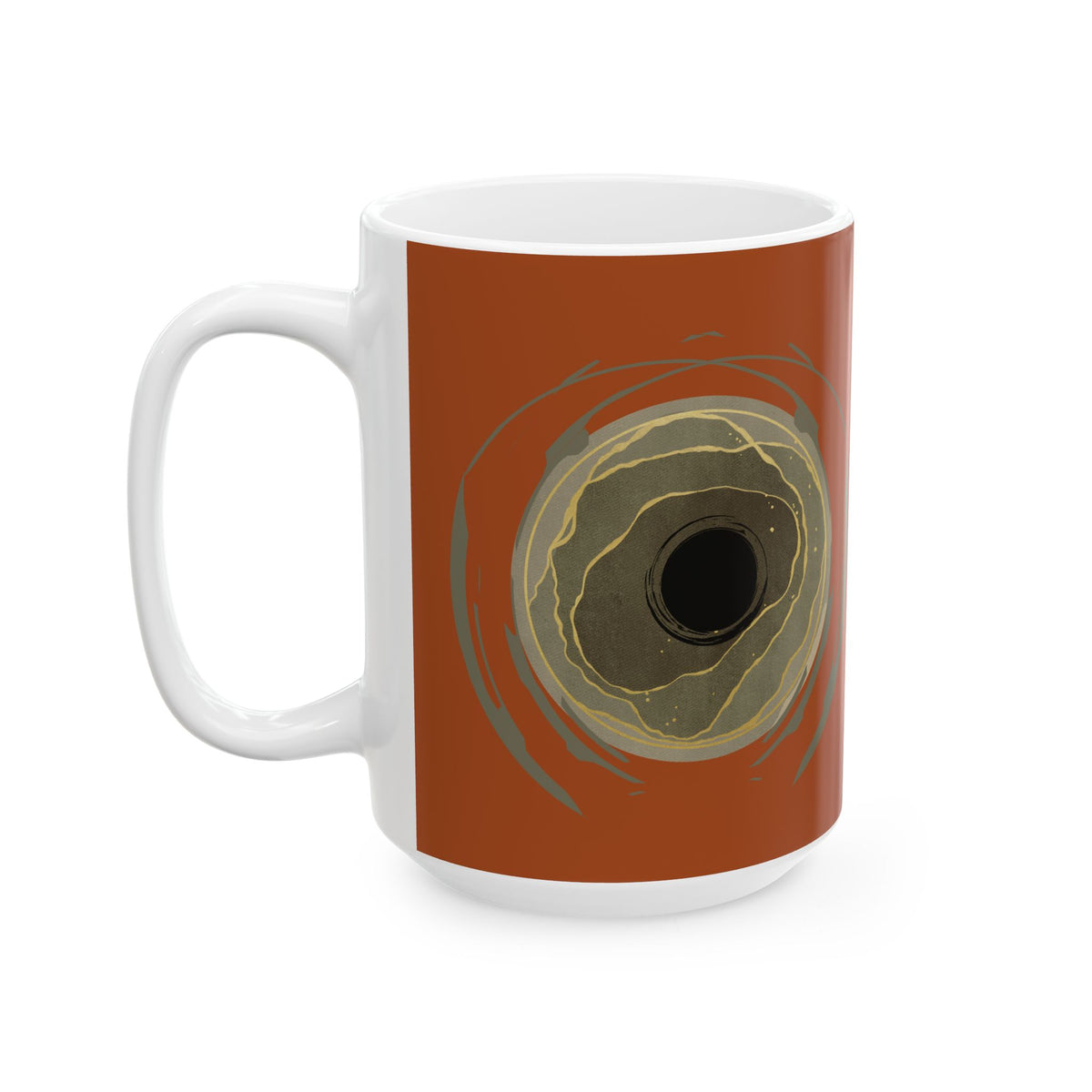 Earth Core - Earthy Brown Ceramic Coffee Cup