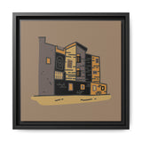 Earthbound Streets Print  - Desert Dwelling (Framed)