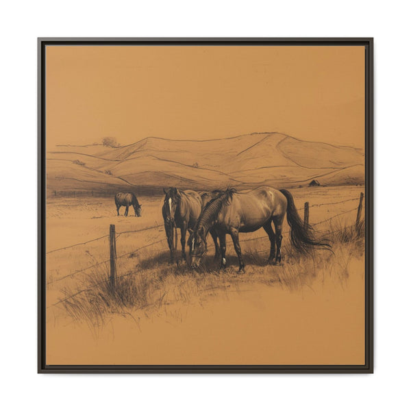 Framed Mountain Paddock Wall Art (Framed)