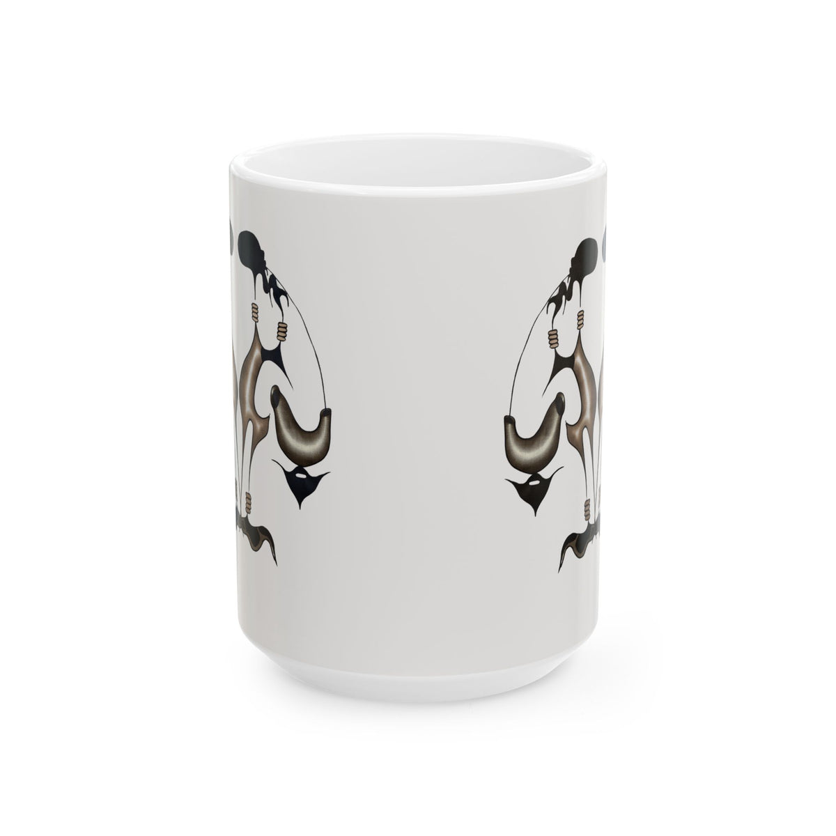 Gathering in Stillness White Ceramic Mug