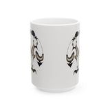 Gathering in Stillness White Ceramic Mug