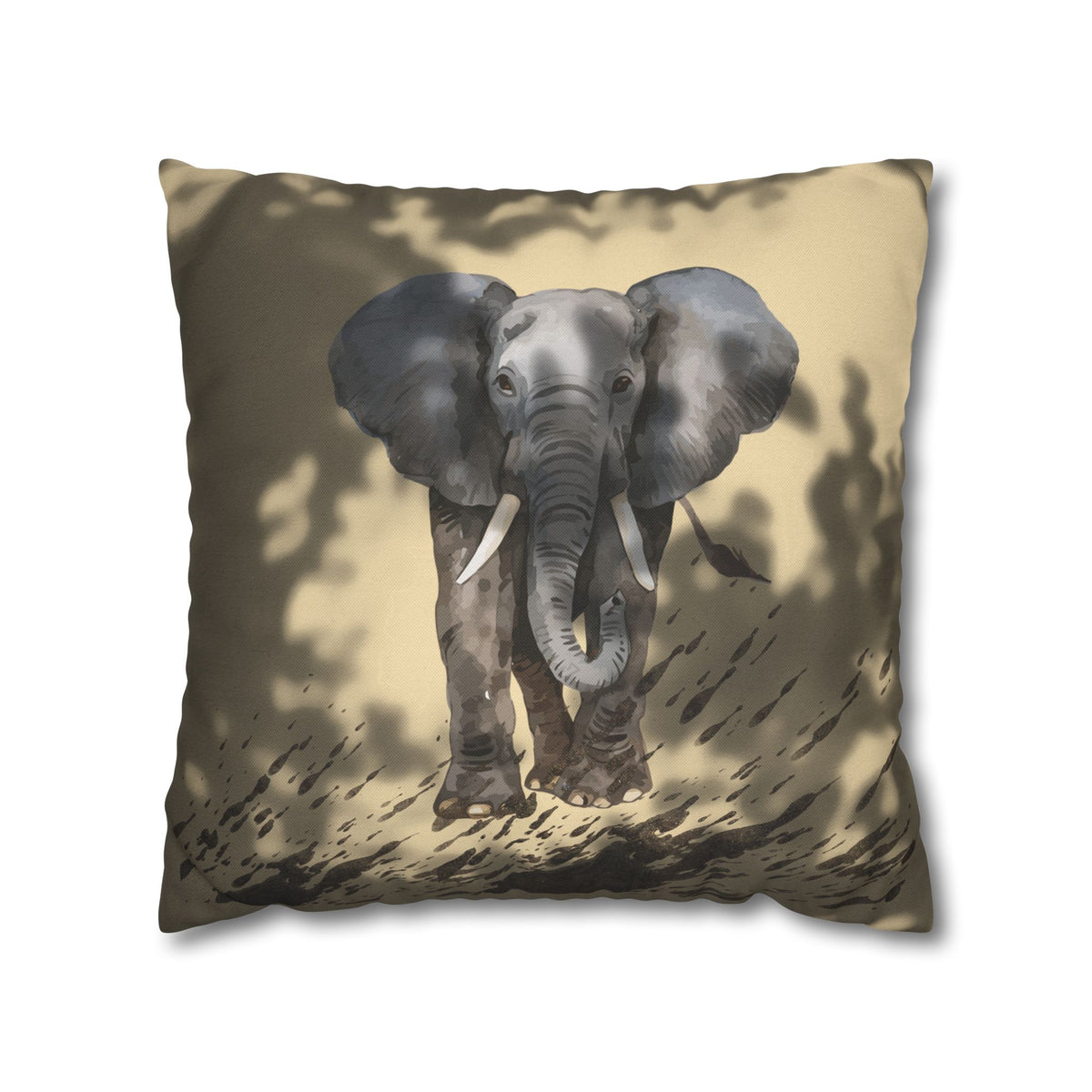 Quiet Strength Elephant Pillow Cover