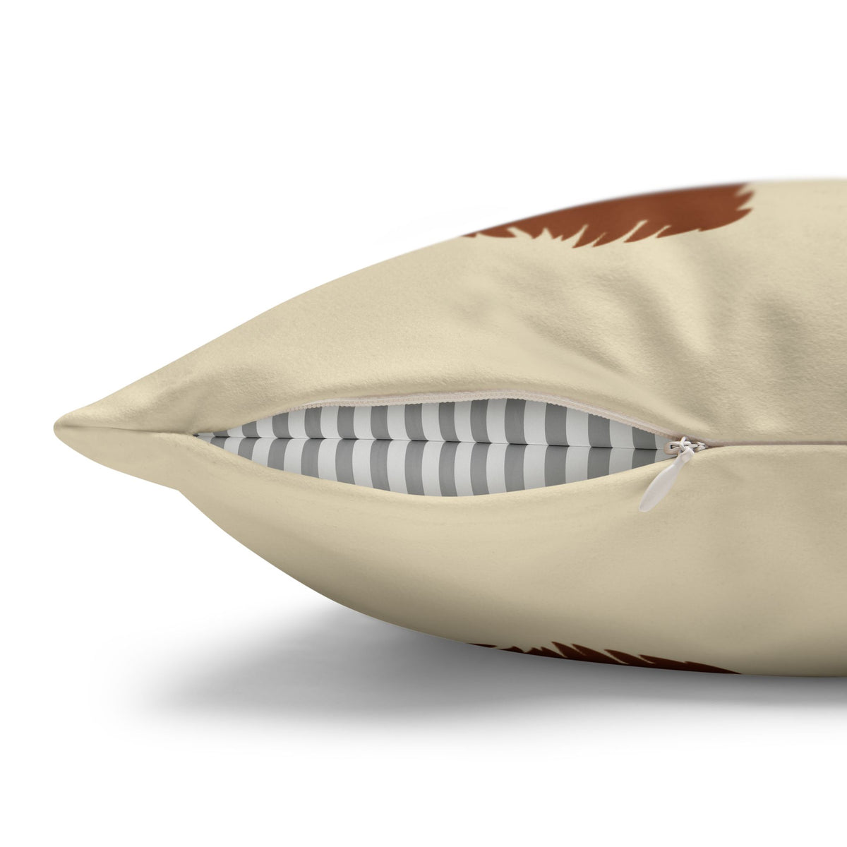 Leopard Print Faux Suede Pillowcase