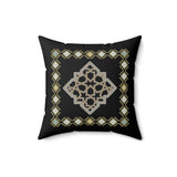 Moroccan-Inspired Decorative Pillow - Elegant Square Cushion for Home Decor