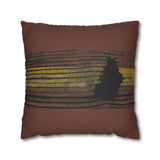 Earthbound Lines Rustic Pillowcase