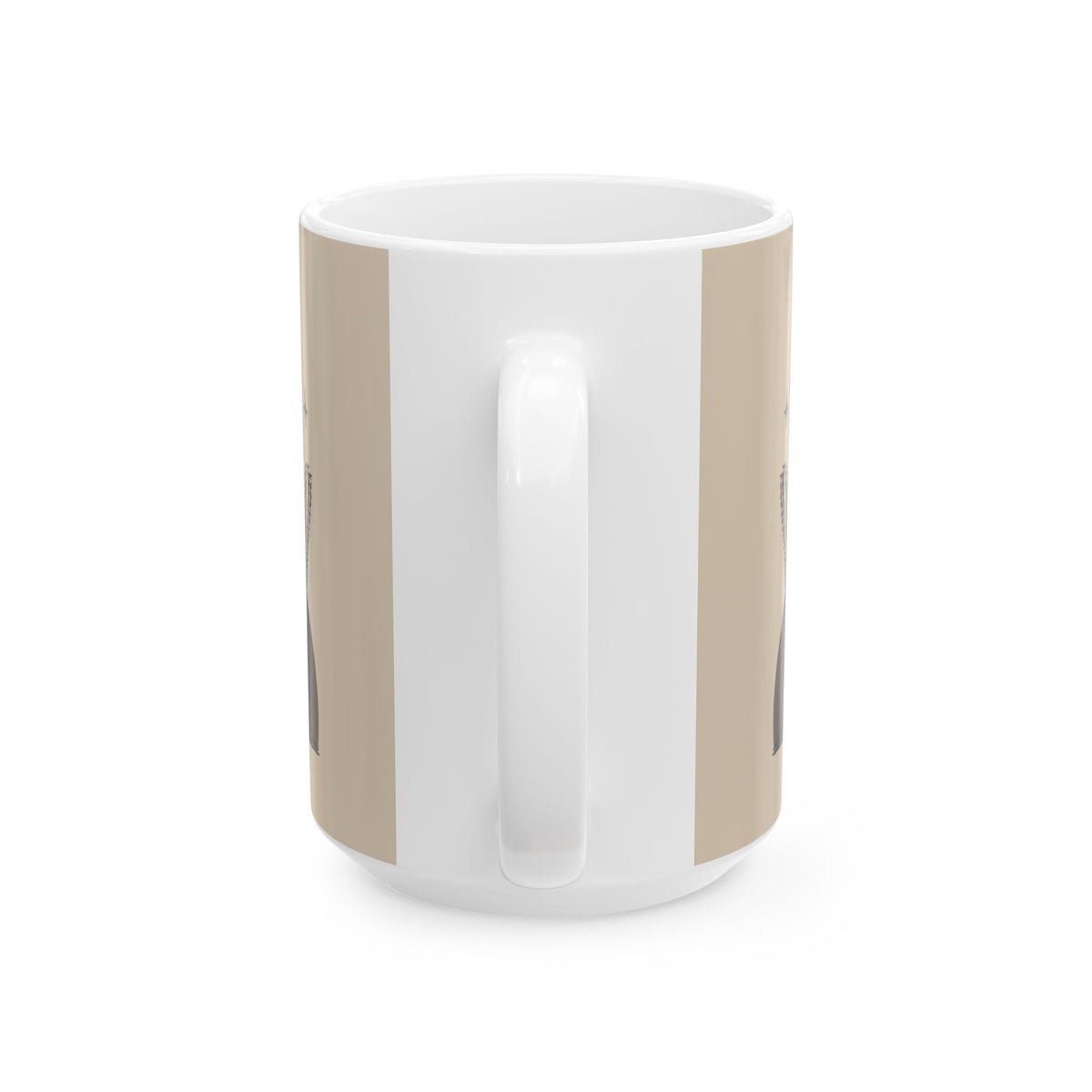 Desert Stillness Cactus Mug – Neutral Botanical Ceramic Cup