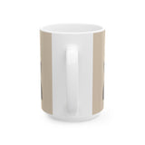 Desert Stillness Cactus Mug – Neutral Botanical Ceramic Cup