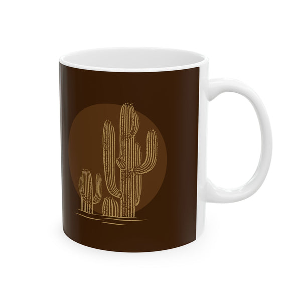 Desert Sun Saguaro Ceramic Mug