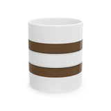 Earthline Brown Striped Ceramic Mug