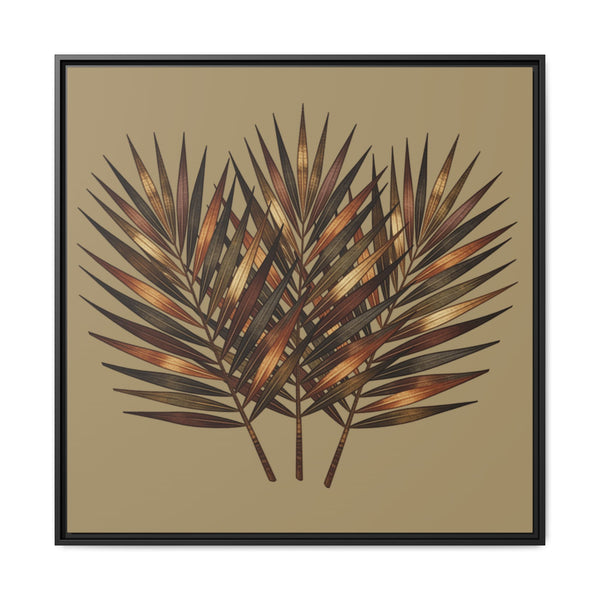 Desert Palm - Sunlit Fronds Wall Art (Framed)