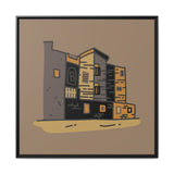 Earthbound Streets Print  - Desert Dwelling (Framed)
