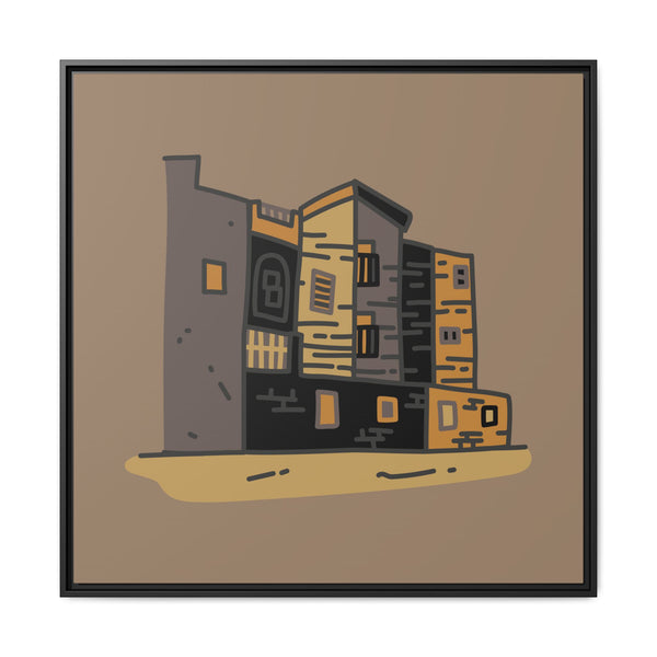 Earthbound Streets Print  - Desert Dwelling (Framed)