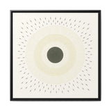 Quiet Orbit Mandala Design Canvas (Framed)