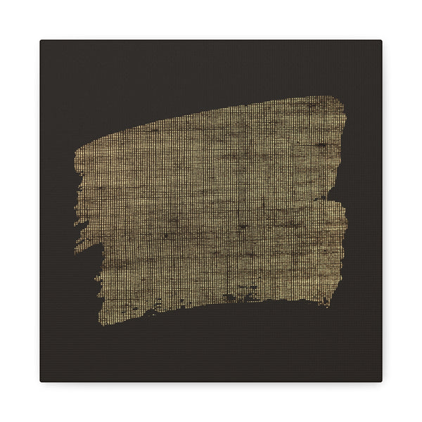 Woven Earth I – Textured Brush Canvas