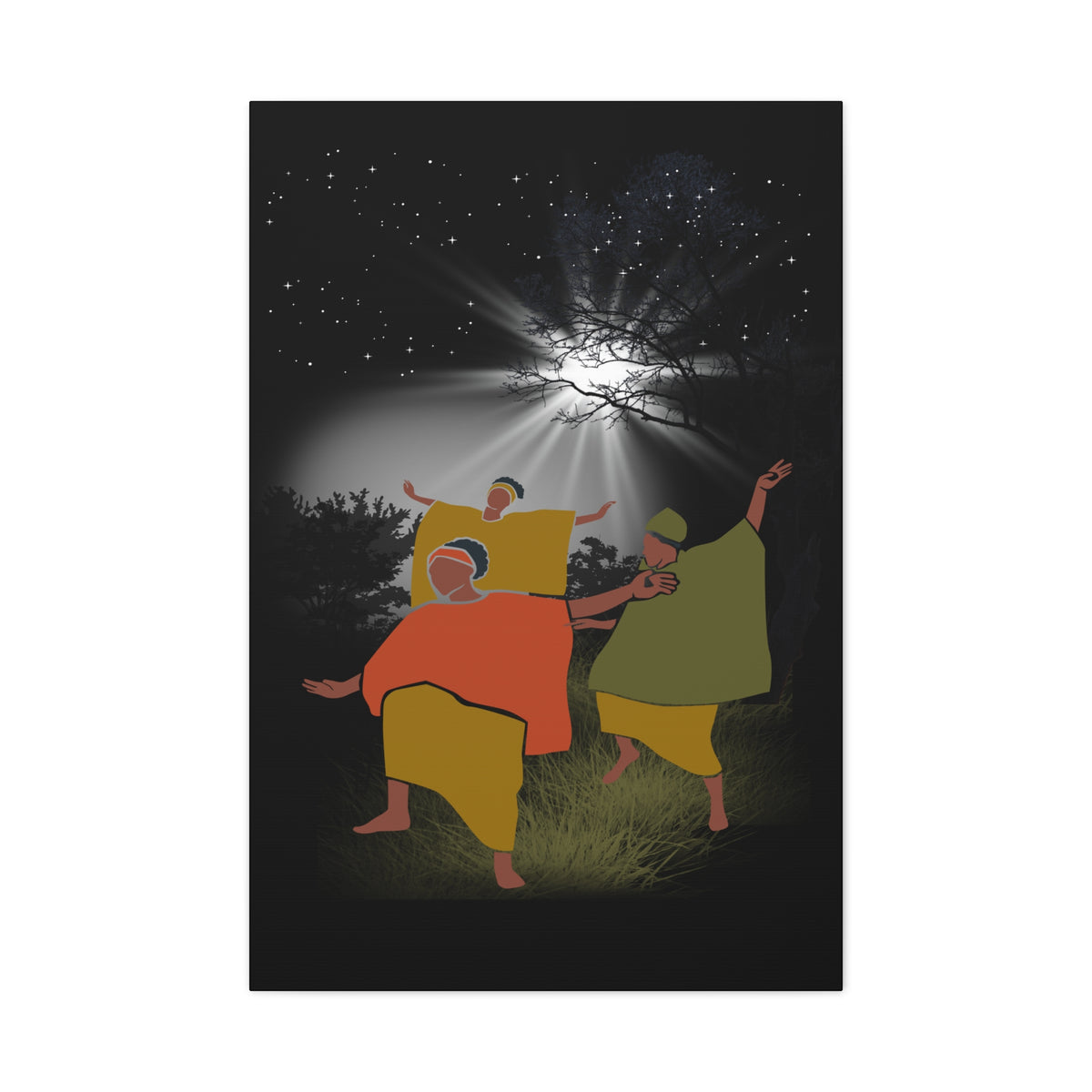 Moon Dance Matte Canvas Print