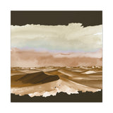 Desert Dunes Canvas Art — Earth Tone Landscape Matte Wall Decor