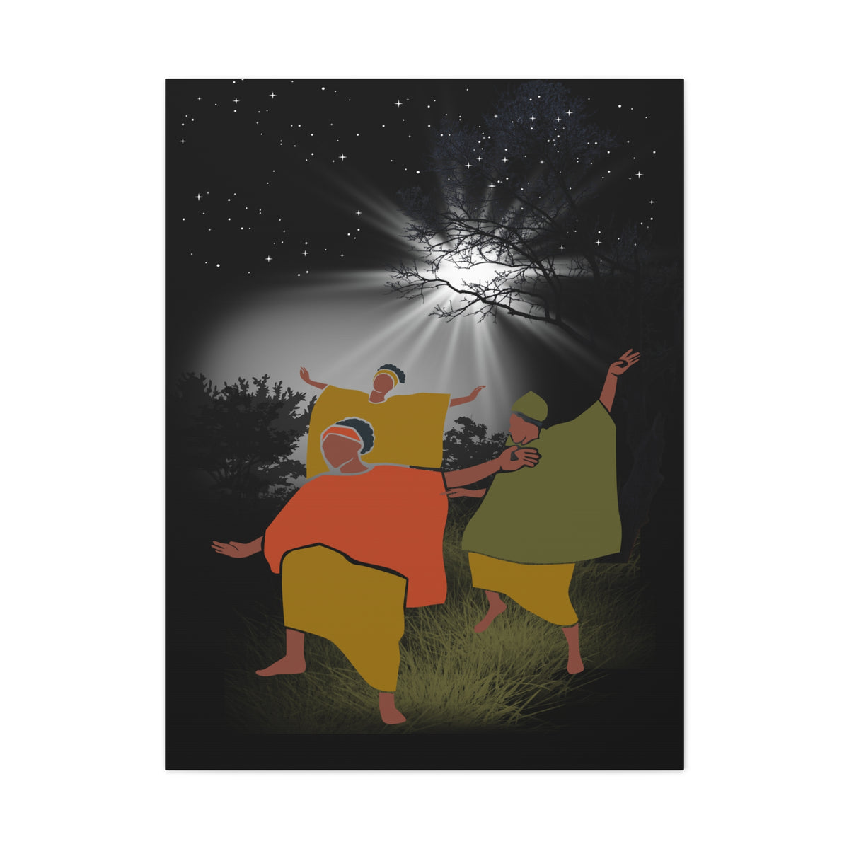Moon Dance Matte Canvas Print