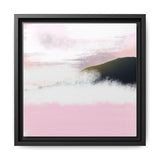 Blush Horizon Framed Matte Canvas