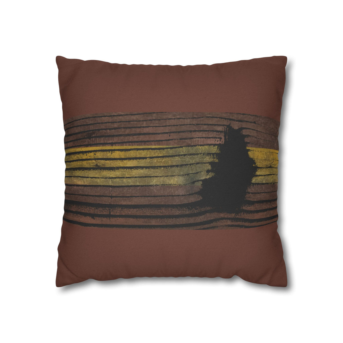 Earthbound Lines Rustic Pillowcase