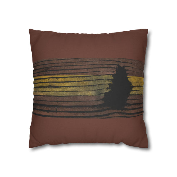 Earthbound Lines Rustic Pillowcase