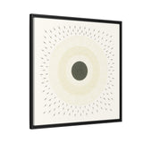 Quiet Orbit Mandala Design Canvas (Framed)